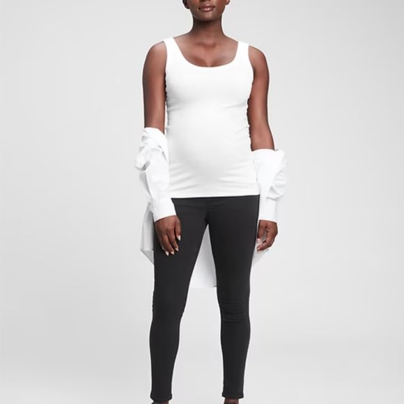 EUC Gap Maternity Modern Tank Top - black - Picture 2 of 5
